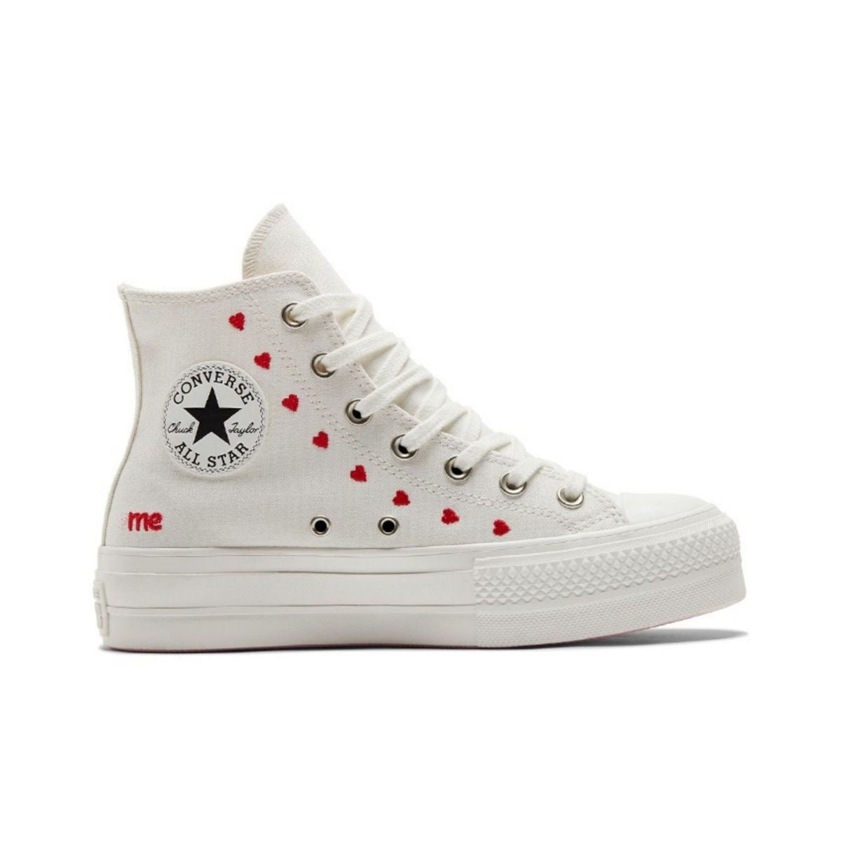 Converse Valentine Hearts All Star Chuck Taylor Hi Top Platform Sneaker