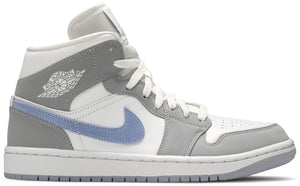 Wmns Air Jordan 1 Mid 'Wolf Grey Aluminum'