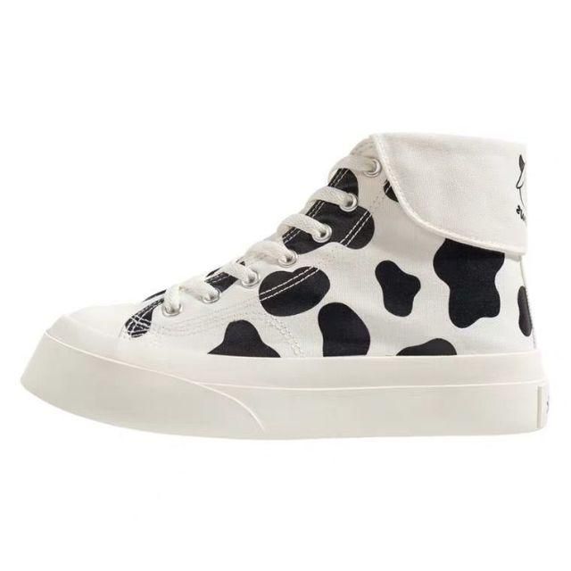 Cow print shoes