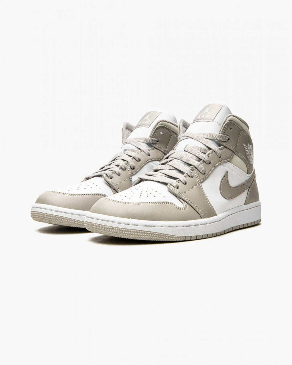 Air Jordan 1 Mid Linen College Grey Light Bone White