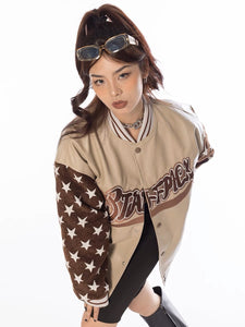 American retro tide brand stitching embroidered baseball uniform