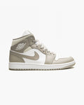 Air Jordan 1 Mid Linen College Grey Light Bone White
