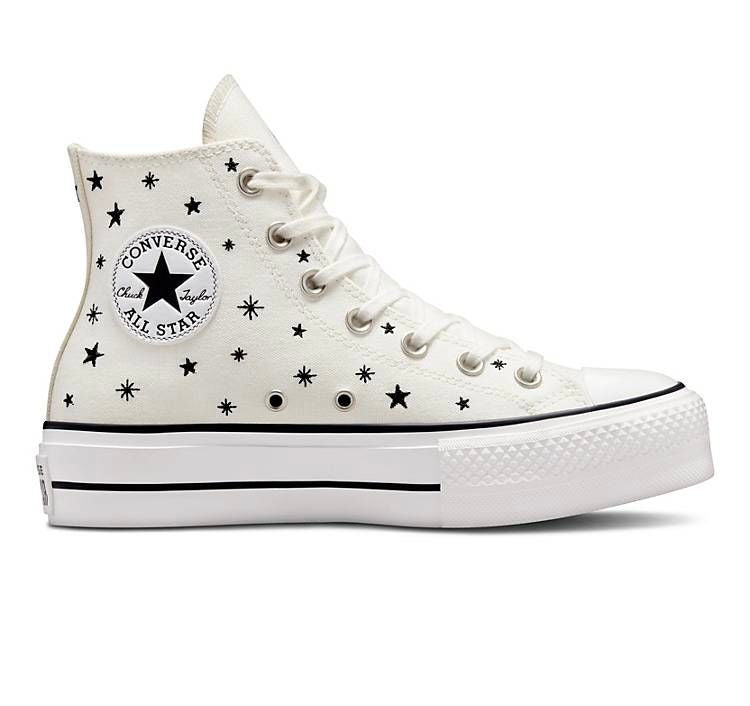 Chuck Taylor All Star Lift Platform Embroidered Stars